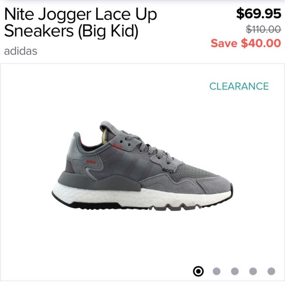 Kids adidas Nite joggers size 3 1/2